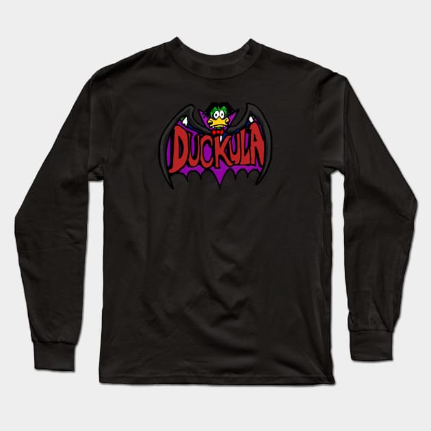 Duck-ula Long Sleeve T-Shirt by Undeadredneck